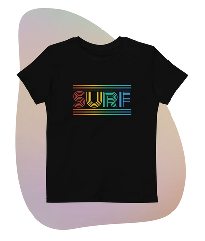 Kids Retro Surf Organic cotton t-shirt