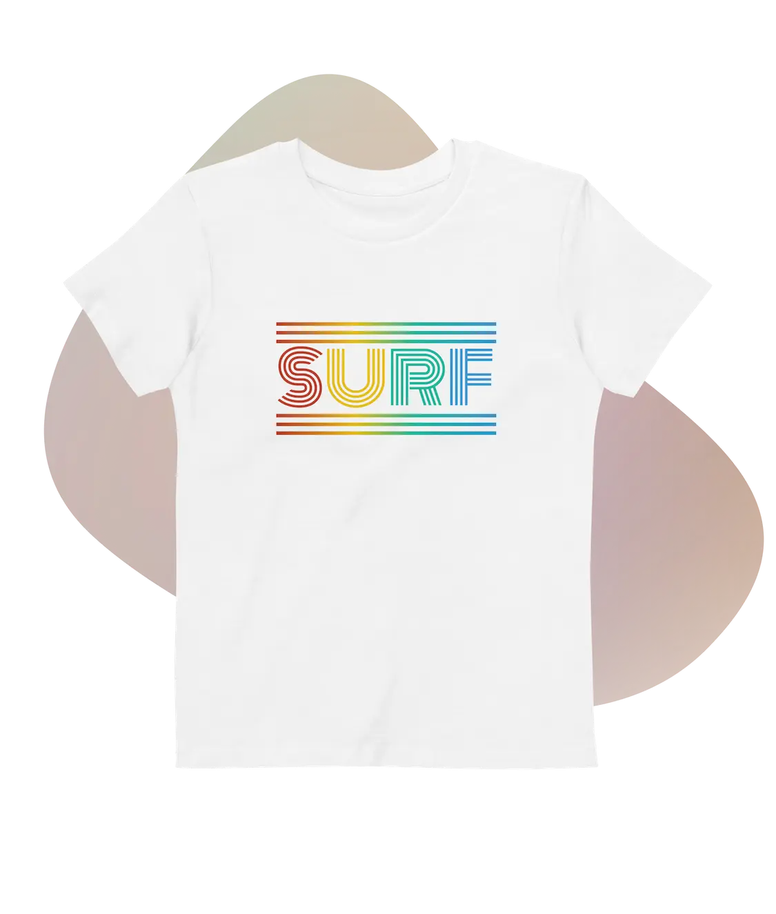 Kids Retro Surf Organic cotton t-shirt – fruit collective